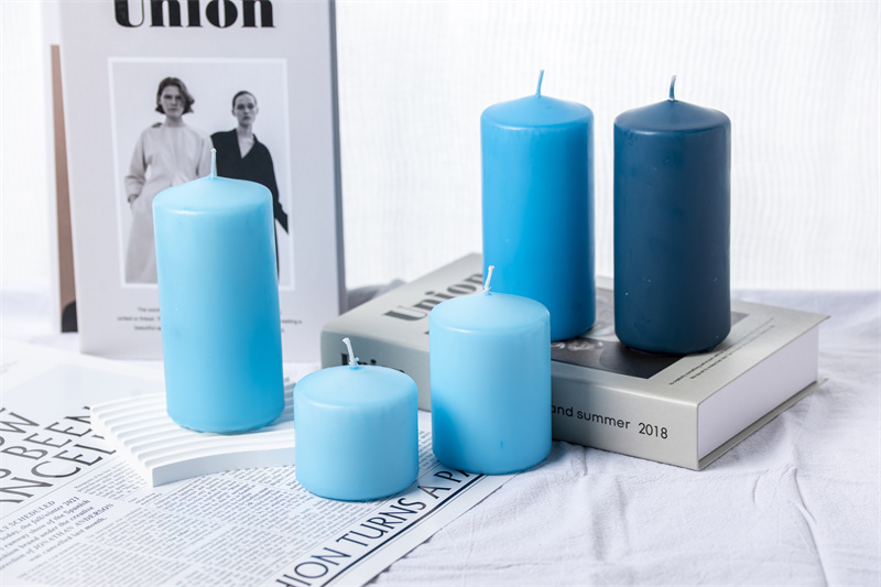 Pressed Glossy Pillar Candles for Everyday Use